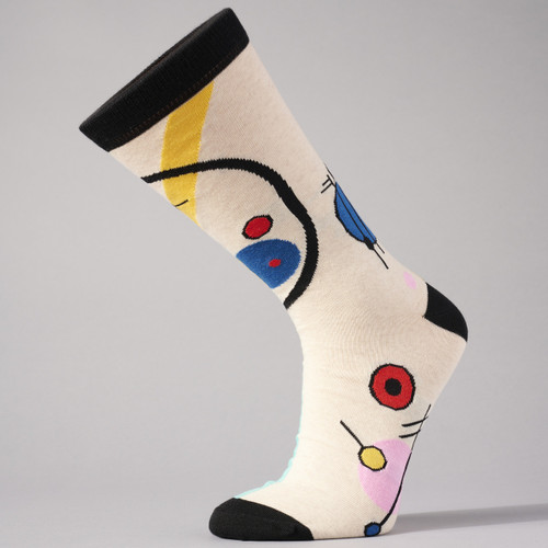 Kandinsky Circles in a Circle Socks