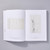 Interior spread of River of Forms: Giuseppe Penone's Drawings. The left page shows a piece of paper with four drawings of a human form wrapped around a tree trunk seen from various angles. The right page shows a black pen drawing of three tree trunks braided together.