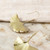 Bronze gold-toned Gingko Dangle Earrings detail