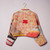 Cropped Patchwork Upcycled Quilted Kantha Jacket with Maroon Piping by Namai