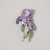 Embroidered & Beaded Purple Bearded Iris Pin