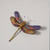Embroidered & Beaded Large Hawker Dragonfly Pin