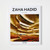 The front cover of Zaha Hadid from the Basic Architecture series shows a photograph of an auditorium with two mezzanine levels.