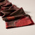 Floral Geo Cotton & Silk  Block Print Scarf