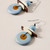 Assuta Blue Drop Wood Earrings