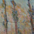 Monet Poplars, End of Autumn micromodal scarf, multicolored pastel tones, close detail and lying flat.