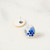 Round "Katen" Hand-Drawn Porcelain Earrings
