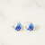 Round "Katen" Hand-Drawn Porcelain Earrings