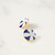Cherry Blossom Round Hand-Drawn Porcelain Clip Earrings