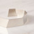Detail of silver-toned cuff style bracelet