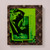 The back cover of Lyle Ashton Harris: Our first and last love shows a green photocollage on a brown, diamond-patterned background with a spider motif.