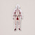 Armor Garniture Die Cut Magnet on white background