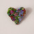 Embroidered & Beaded Blooming Heart Pin