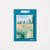 Rectangular magnet featuring an Impressionist painting of a path through a meadow mounted on blue card.