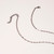 Small Clear Teardrop Blue Base Artisan Glass Necklace by Lulu and Glass