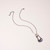 Small Clear Teardrop Blue Base Artisan Glass Necklace by Lulu and Glass