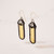 Amber Artisan Glass Earrings by Lulu and Glass