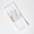 Aerial view of a dishtowel featuring part of the Philadelphia skyline outlined in gold line.