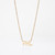 Gold PHL Necklace by GeoMetric Gem