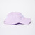 Side view of Pale lavender baseball cap with NOAH DAVIS text embroidered in white above bill