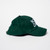 Side view of dark green baseball cap with NOAH DAVIS text embroidered in white above bill