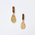 Brass Teardrop Earrings by Naisha Tyler