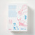 The back cover of "Hokusai's Method", which shows blue and pink ukiyo-e style illustrations of Japanese wildlife and mythology with details about the book in blue text.