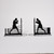 Front view of the bookends.