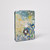 Back view of the pocket mirror with the painting continued behind the brand logo and painting credit lines.