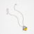 Triangular Amber Artisan Glass Necklace by Lulu and Glass