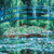 Close-up view of the “Japanese Footbridge and the Water Lily Pool” artwork on the tote.
