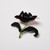 Embroidered & Beaded Parrot Tulip Pin