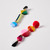 Asymmetrical Stripes Earrings by Delaney & Blu
