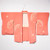 Salmon with Painted Metallics Silk Haori