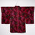 Long Bordeaux Florals Silk Haori