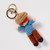 van Gogh Crocheted Keyring in Light Blue