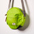 Lime Paddington Round Nylon Crossbody Bag