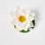 White Waterlily on Lilypad Pin by Felt Up by Amelia