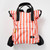 Bantry Canvas Backpack in Coral Stripe