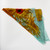 Top-down view of the scarf folded into a triangle.