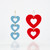 Cascading Hearts Earrings by NoShade