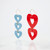 Cascading Hearts Earrings by NoShade