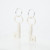 Ceramic Skeleton Key Earrings by Micah Sweezie