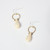 Carved Horn Vessel Earrings by Eric Silva