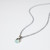 Sterling Silver & Blue Quartz 2-Tiered Link Pendant Necklace by Eric Silva
