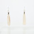 Sterling Silver & Antler Long Earrings by Eric Silva