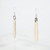 Sterling Silver & Antler Long Earrings by Eric Silva