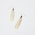 Sterling Silver & Antler Long Earrings by Eric Silva