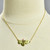Michael Michaud Dainty Water Lily Necklace shown on dress form- sits just below collar bone