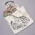 Chinese Confucian Scholar Monk Priest Tote laying flat with book coming out for scale